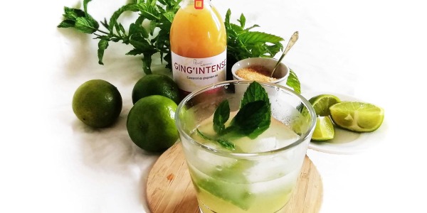 Sébastinus Mojito, le cocktail au rhum et Ging'Intense