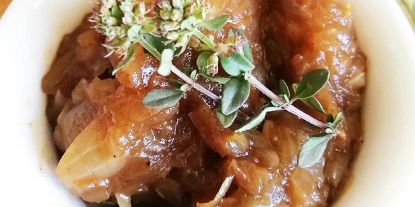 Confit d'oignons au concentré de gingembre
